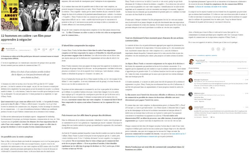 Article de Blog LinkedIn Pulse