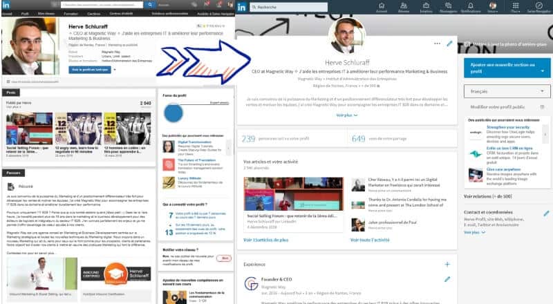 Nouvelle interface LinkedIn : les différences