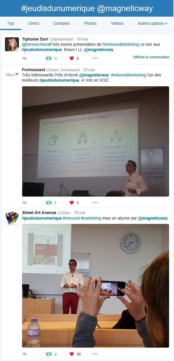 Top tweets de la conférence Magnetic Way sur l'Inbound Marketing & le Social Selling